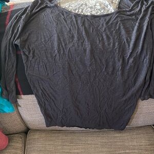 American Eagle Outfitters Black 3/4 Sleeve Blouse